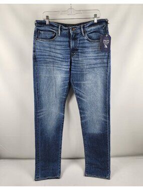 Prps Le Sabre Jeans Men 34x33 Blue Slim Straight Leg Japanese Denim NWT